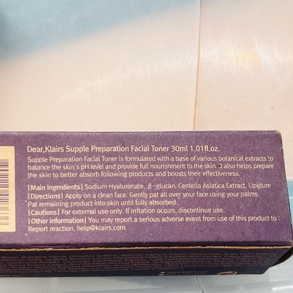 KLAIRS SUPPLE PREPARATION FACIAL TONER - Picture 5 of 8